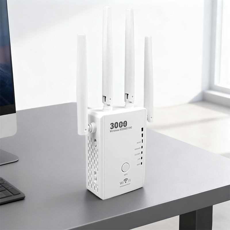 in609h wifi repeater signal amplifier 3000mbps gigabit wireless dual band anti interference