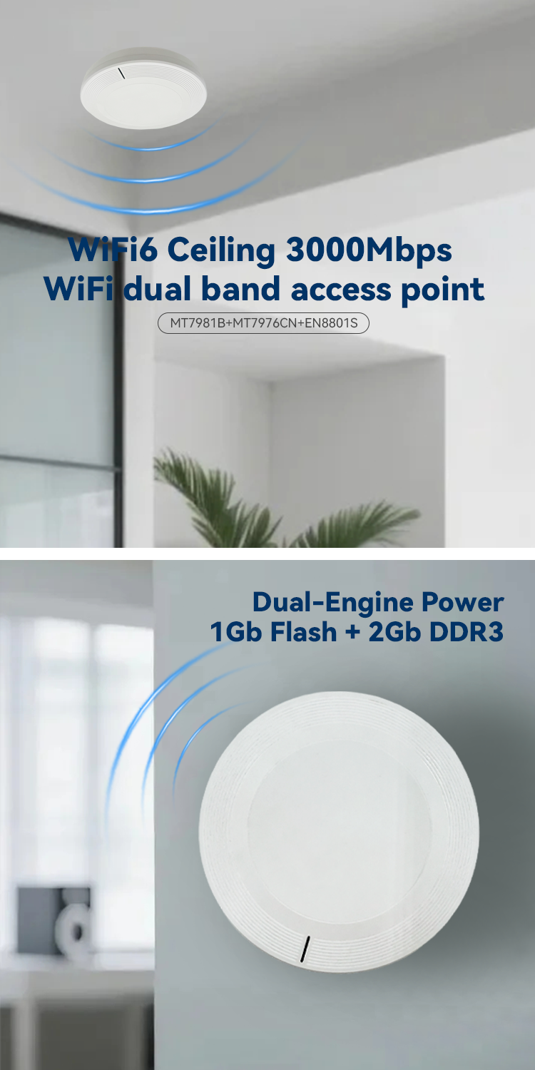 inap810e wifi6 gigabit dual band ax3000 wireless ceiling ap