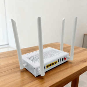 inx6430 wifi 6 4 antenna onu router, ax3000 dual band, 4ge+1usb+1pots, xpon gpon epon triple mode compatible