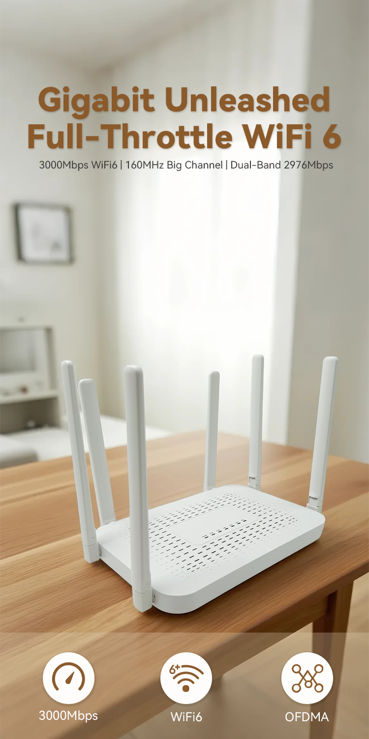 in3020 3000mbps dual band 2.4ghz 5ghz wifi routers ax3000 wifi 6 router mesh router