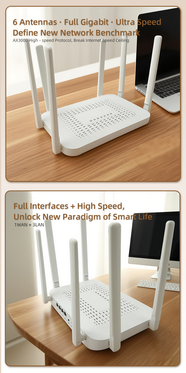 in3020 3000mbps dual band 2.4ghz 5ghz wifi routers ax3000 wifi 6 router mesh router