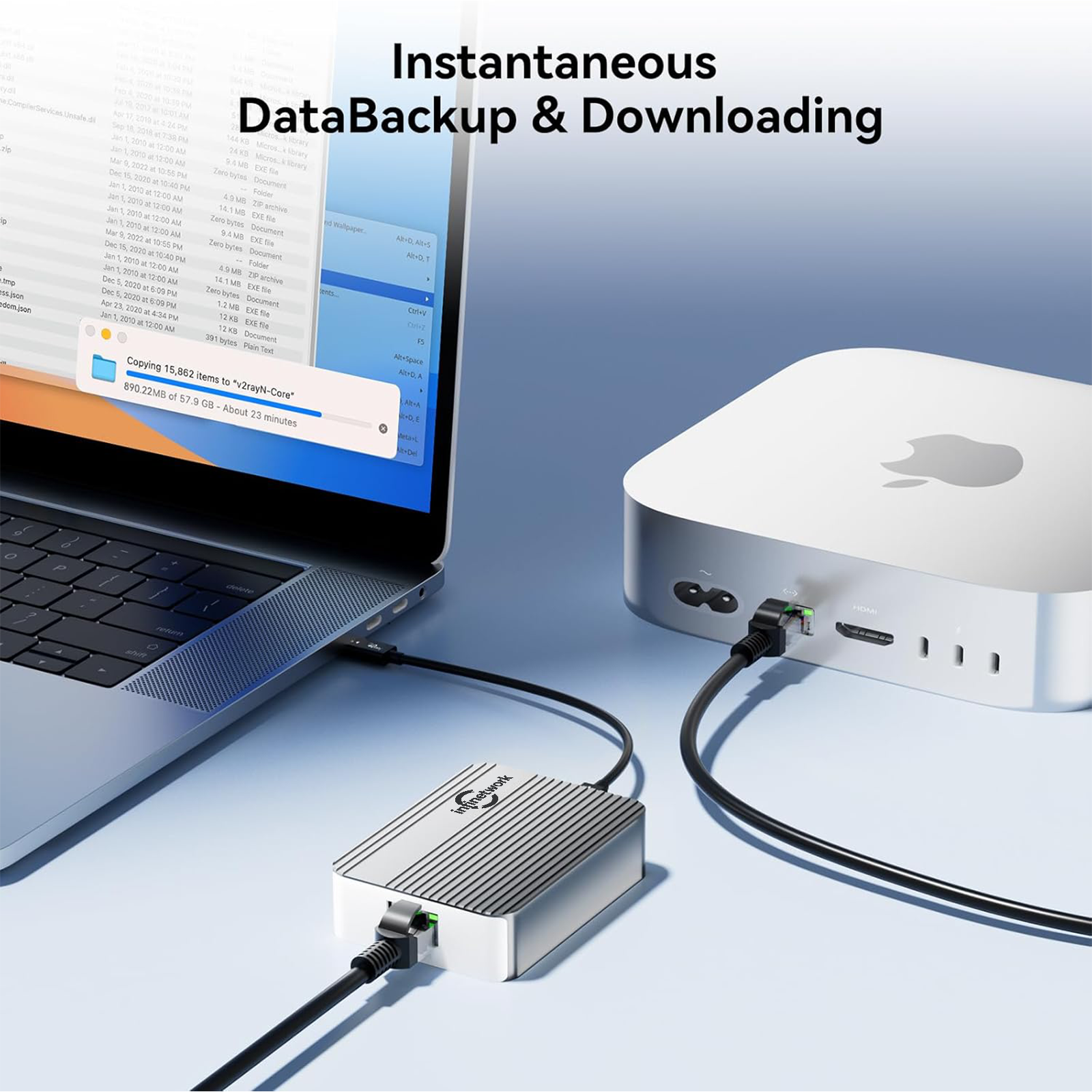 10G Ethernet Adapter (RJ45) with Cable, Multi-Gigabit (10/5/2.5/1/0.1Gbps), for Thunderbolt 3/4 & USB4 10g ethernet adapter (rj45) with cable, multi gigabit (10/5/2.5/1/0.1gbps), for thunderbolt 3/4 & usb4