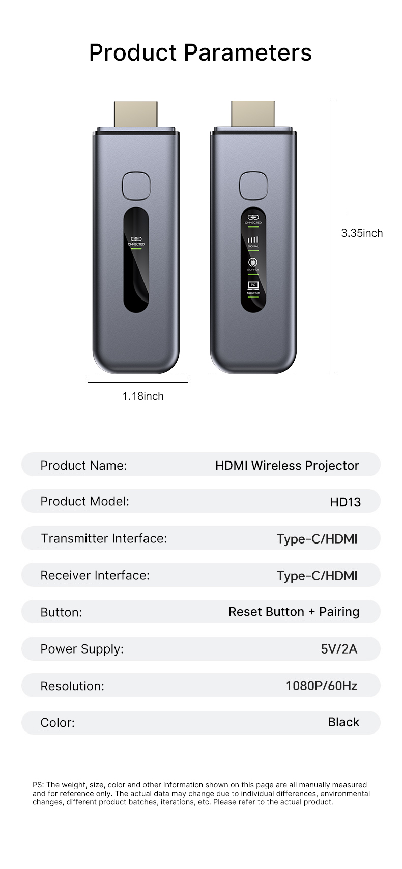 Crystal-Clear Wireless HDMI Extender Break Free from Cables with Stable 4K/1080P Transmission hd13 details (15)
