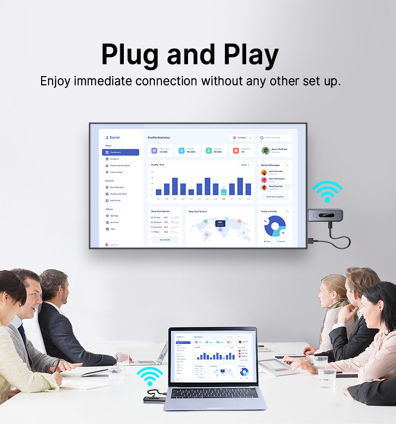 Crystal-Clear Wireless HDMI Extender Break Free from Cables with Stable 4K/1080P Transmission hd13 details (6)